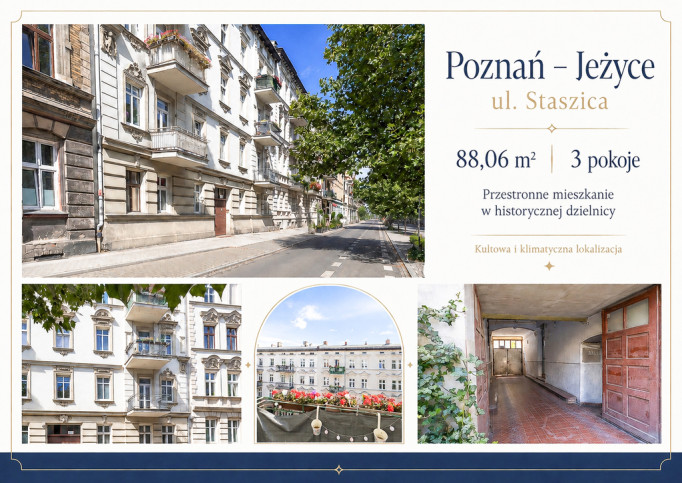 Mieszkanie Sprzedaż Poznań Jeżyce Stanisława Staszica 1